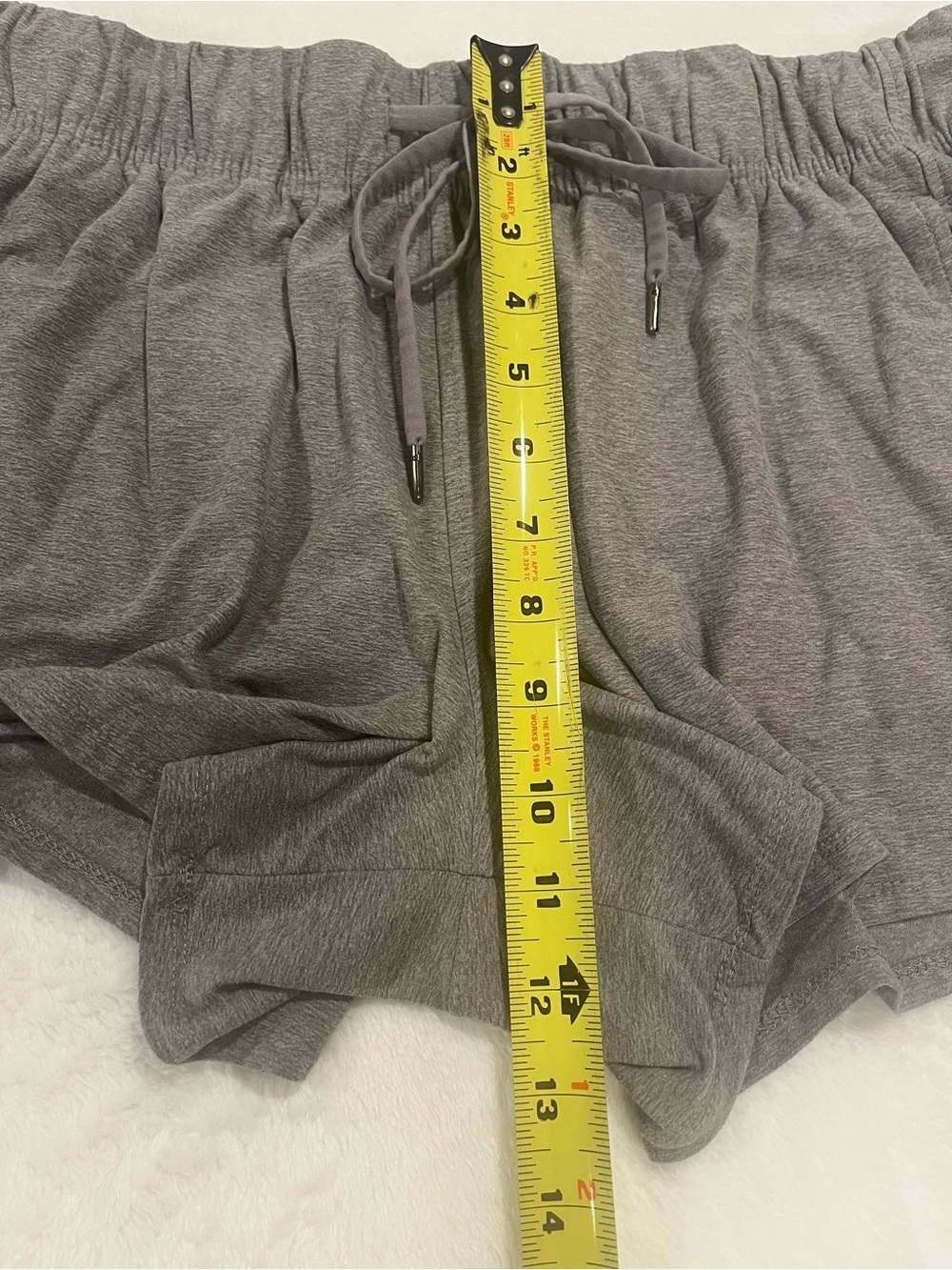 Athletic Works Gray Drawstring Shorts - Size Large - Picture 6 of 7